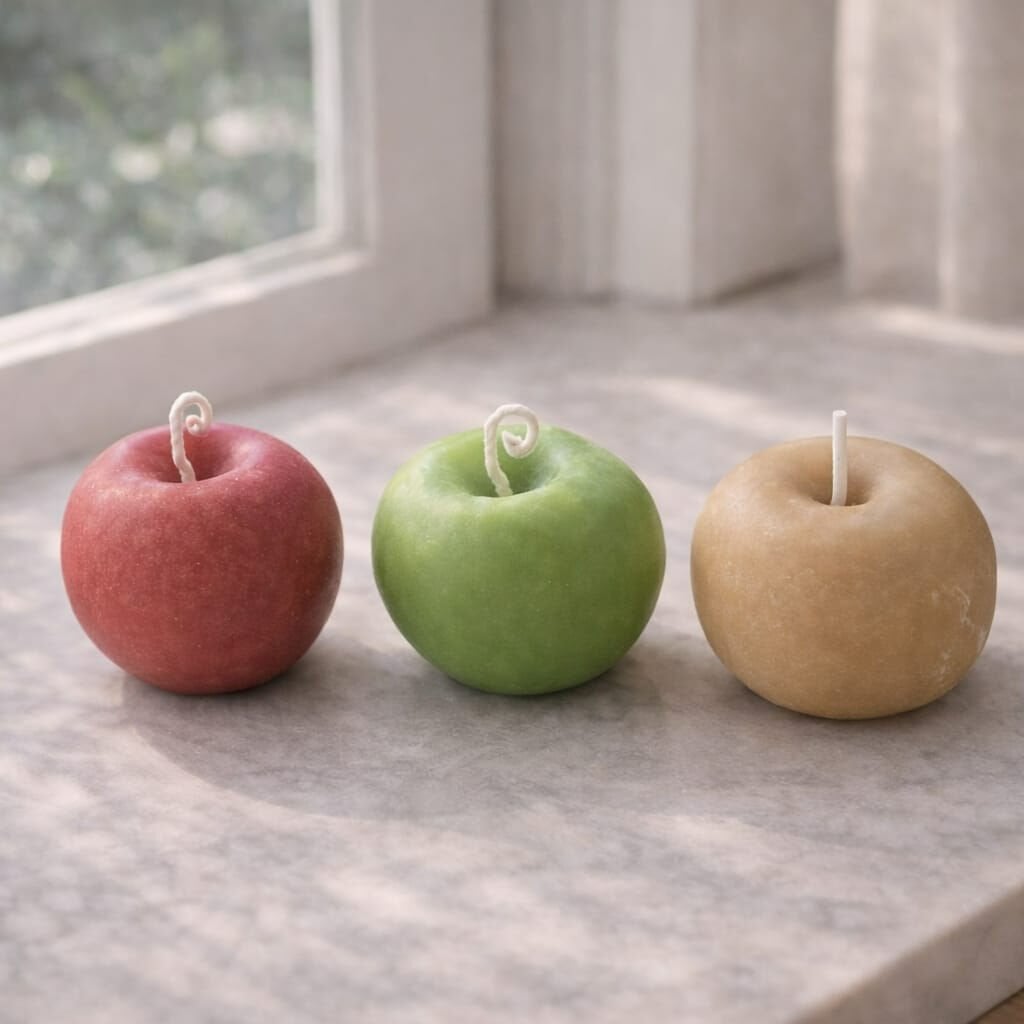 Elma Silikon Kalıp | Mum ve Taş Tozu Kalıbı