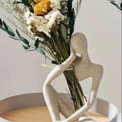 Oturan İnsan Figürler Silikon Kalıp | Dekoratif Heykel 3'lü