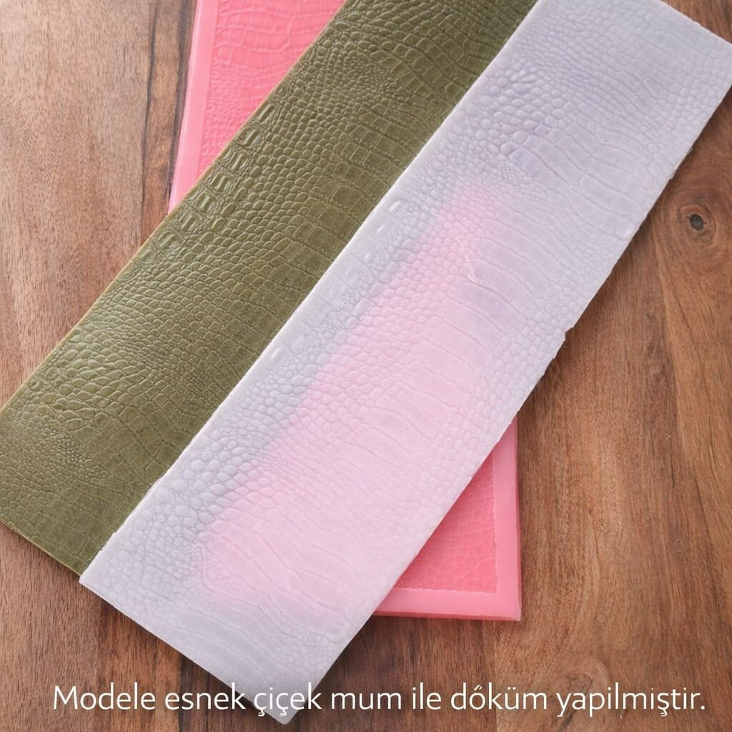 Timsah Derisi Efektli Silikon Doku Kalıbı