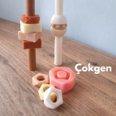 Modüler Şamdan Süsleri | Mum İçin Dekoratif Aparatlar