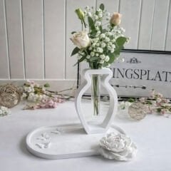 Modern Formlu Cam Tüplü Dekoratif Vazo / Saksı