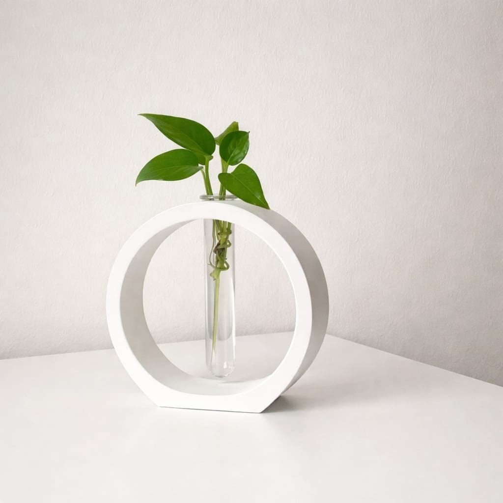 Yuvarlak Vazo Silikon Kalıbı | Tüplü Vazo Kalıbı