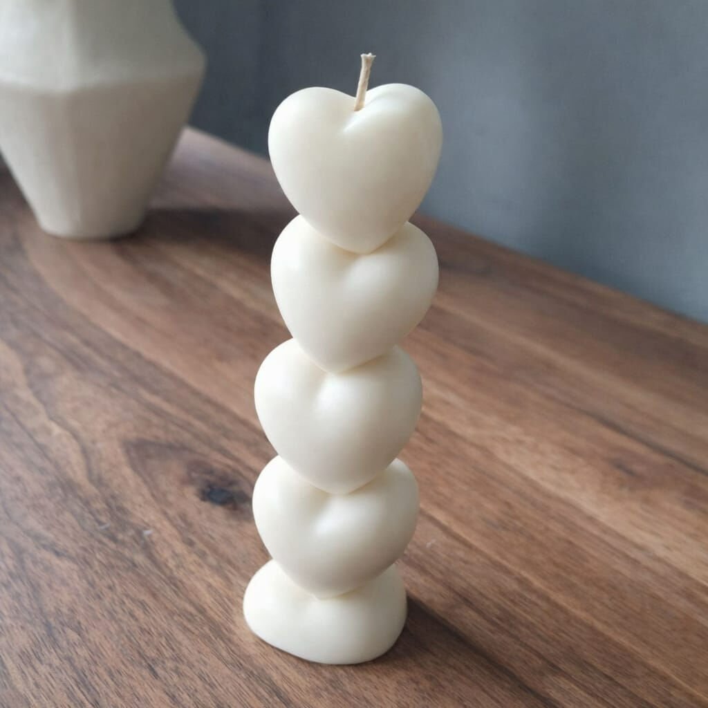 Kalpli Dekoratif Mum Silikon Kalıbı