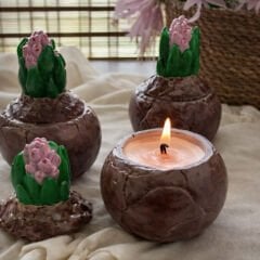 Sümbül Mumluk Silikon Kalıbı – Dekoratif  Mumluk Kalıbı