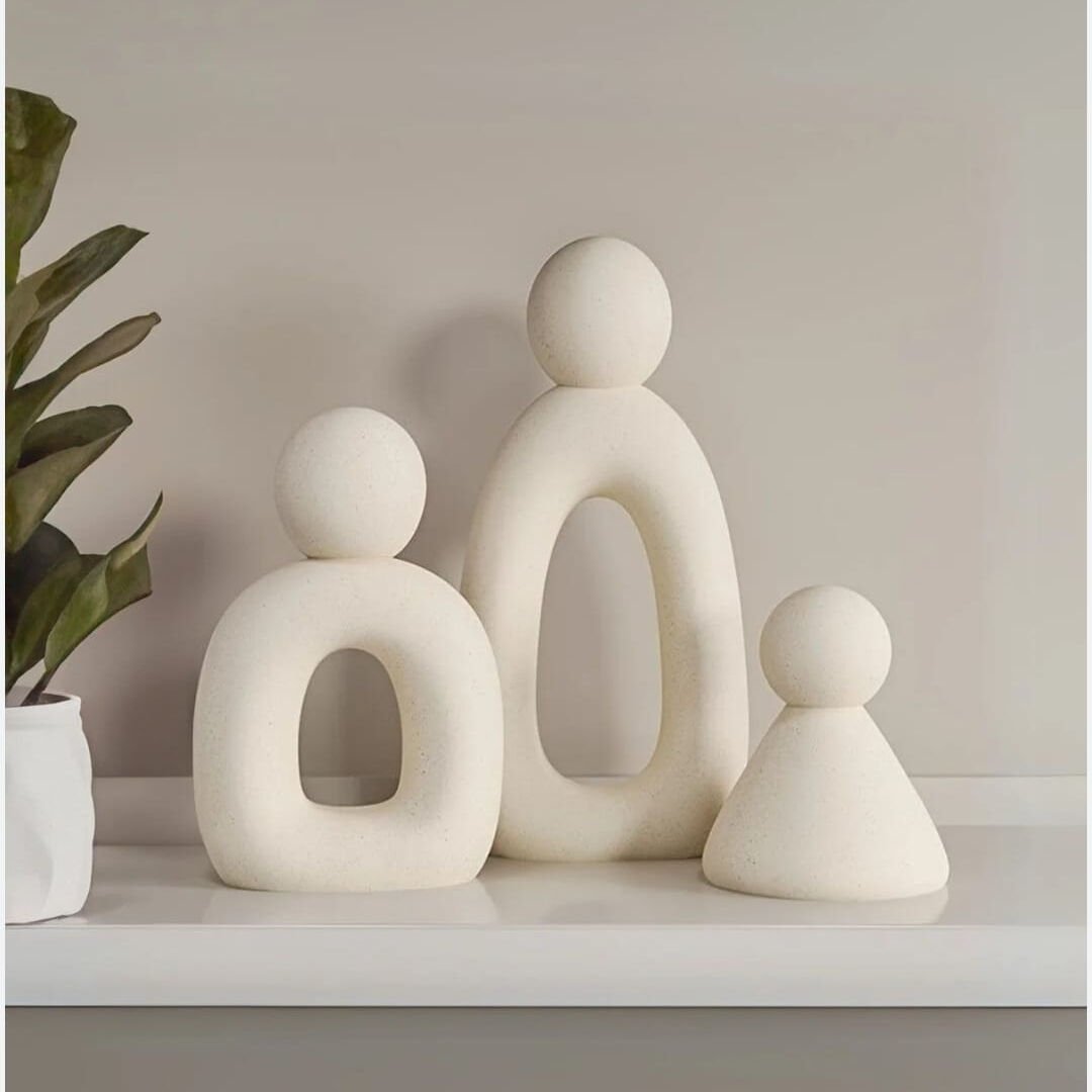 Modern Aile Figürü Silikon Kalıp Seti | Soyut Figür