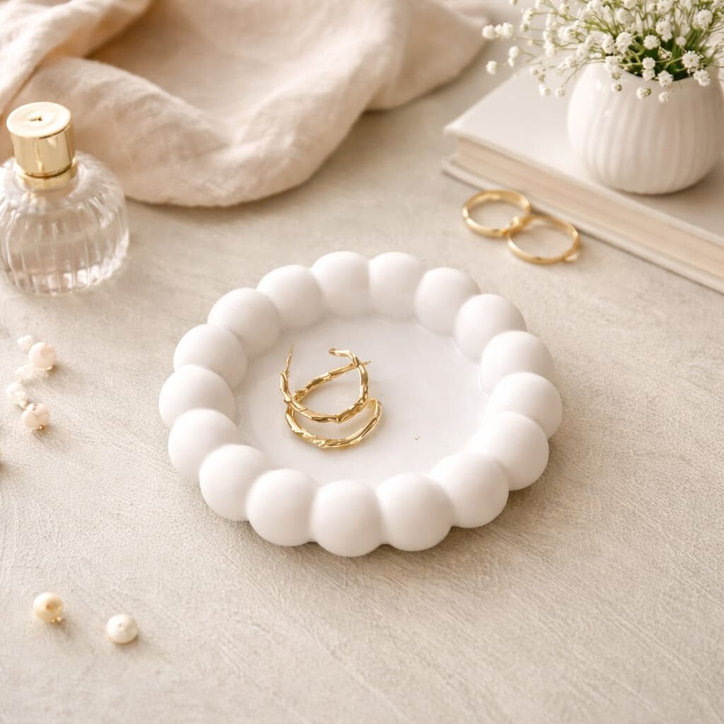 Boncuklu Sunumluk Silikon Kalıp ( Mini Boy)