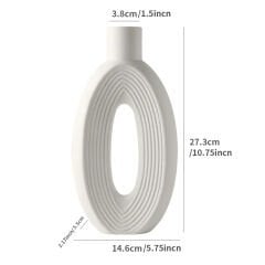 Çizgili Modern Dekoratif Vazo Silikon Kalıp Seti