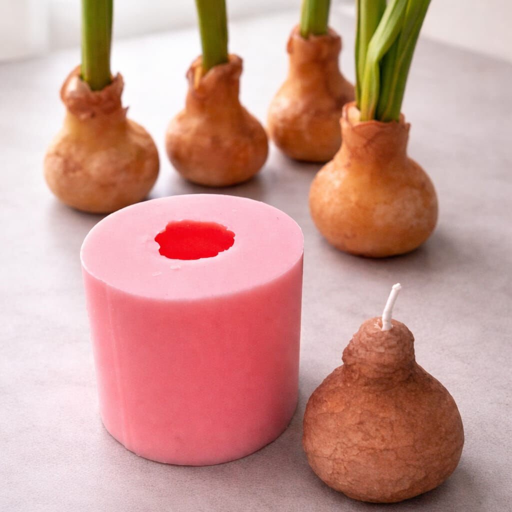 Gerçekçi Sümbül Soğanı Silikon Kalıbı