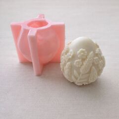 Lavanta Desenli Yumurta Silikon Kalıp