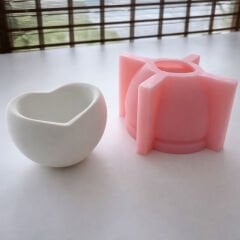 Kalp Mumluk Silikon Kalıp